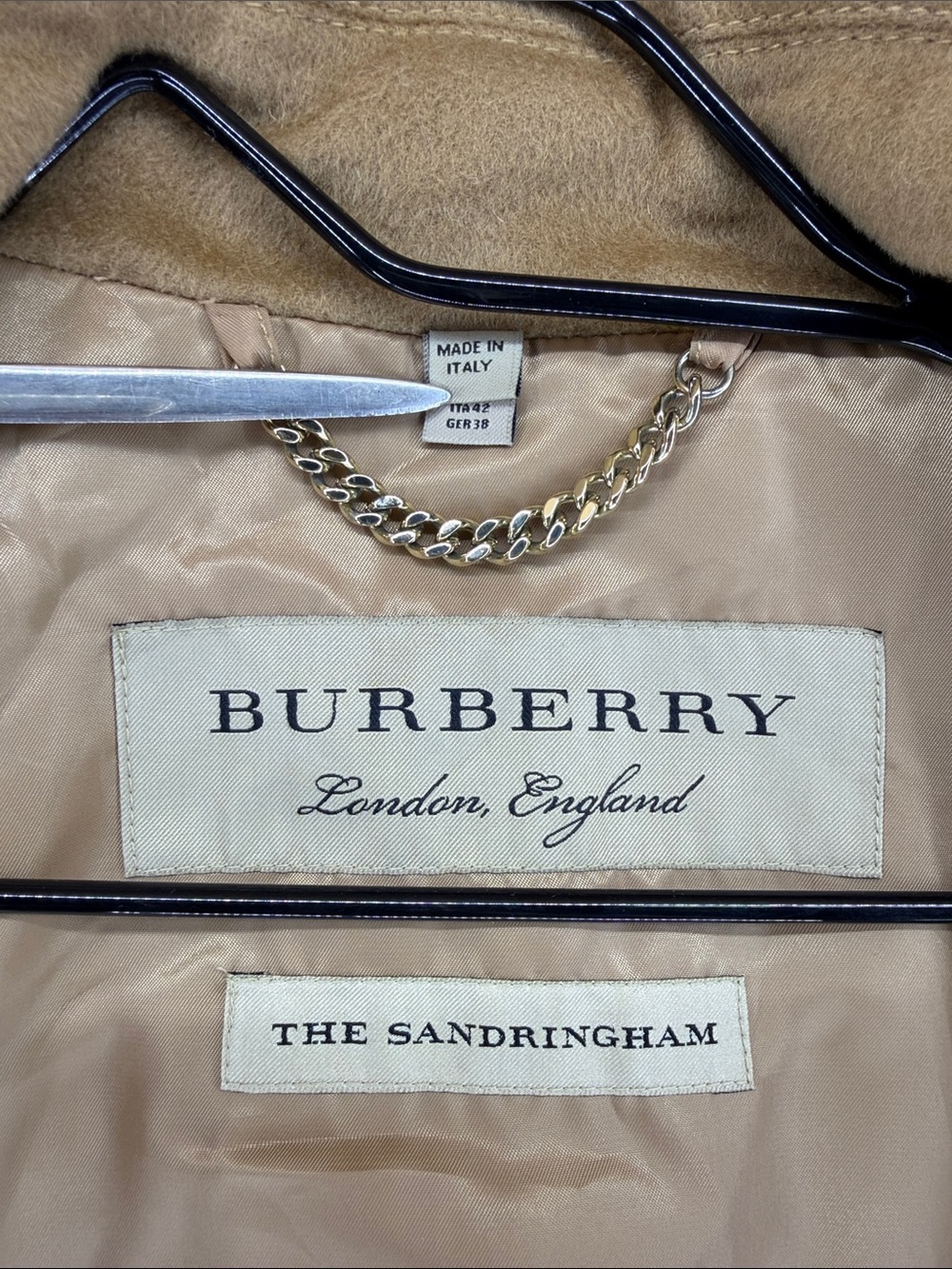 Burberry The Sandringham Cashmere Double-Breasted Winter Trench Coat US 8/UK 10 - Picture 9 of 13